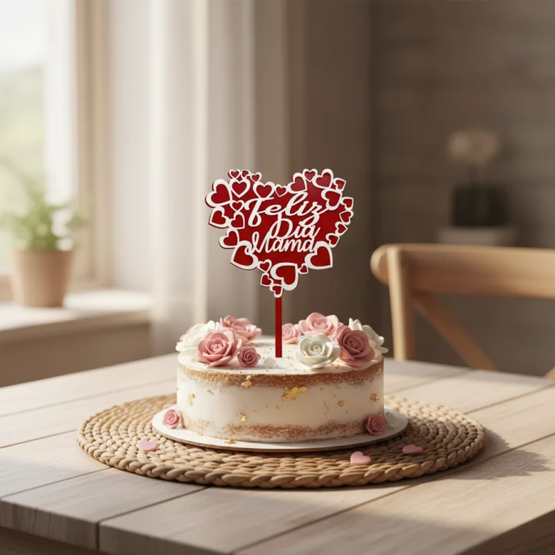 E011 TOPPER FELIZ DIA MAMA -17X11CM