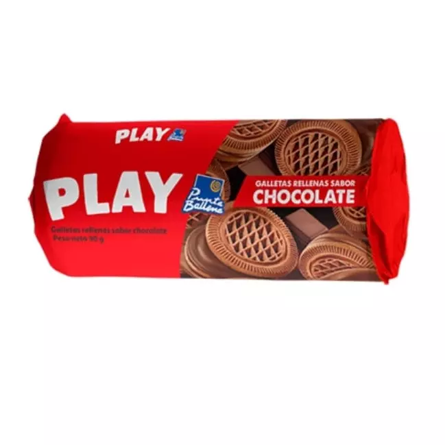 GALLETITA RELLENA PLAY CHOCO 90g
