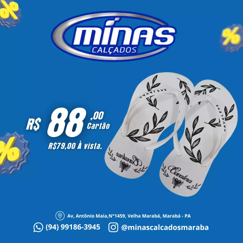 Chinelo Branco RF:1166C