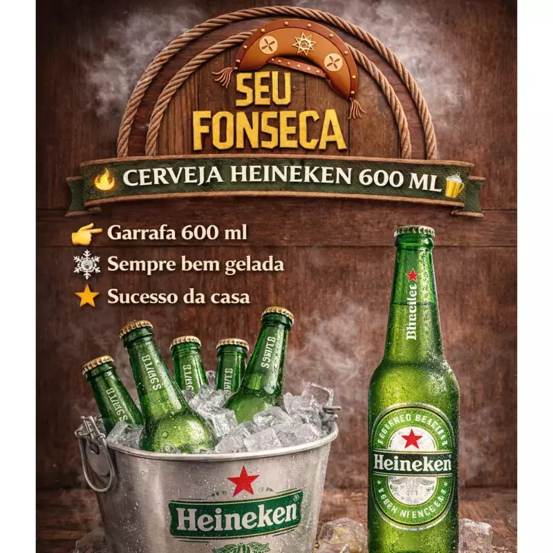 CERVEJA HEINEKEN 600 ML