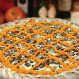 Pizza Carne de Sol c/ Cheddar