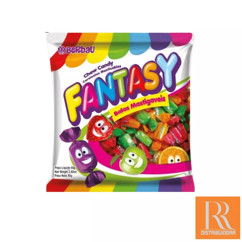 Bala Mastigavel Frutas Sortidas 500g