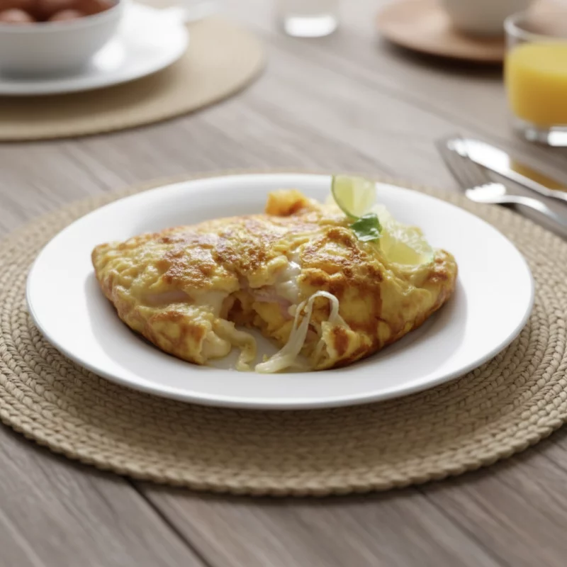 Omelete com queijo