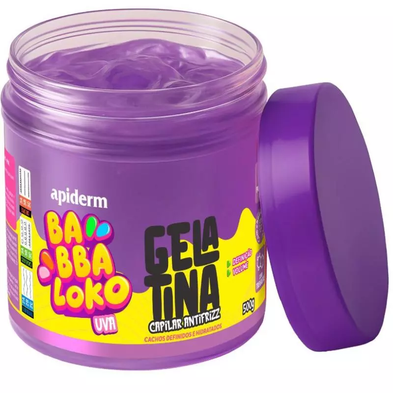 Gelatina Capilar Bababloom Uva apini