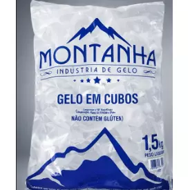 Saco de Gelo em cubos - 1,5kg