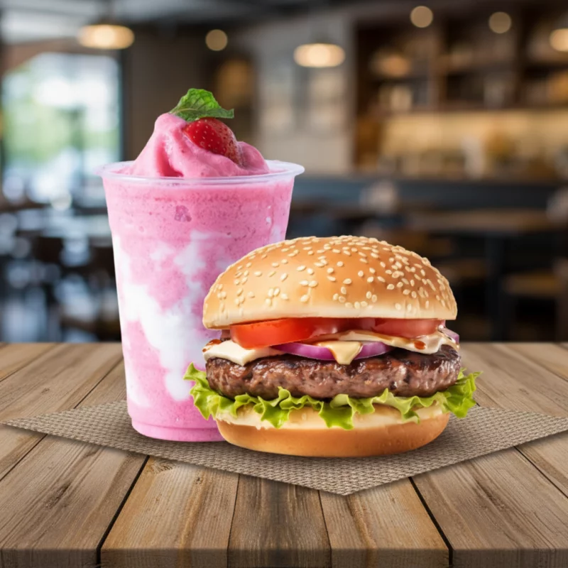 1 FOODS SÓ MEU + MILK SHAKE 300 ML