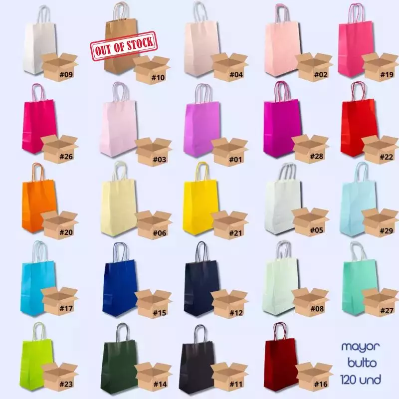 Bolsas con asa (XS) MAYOR 120 UND