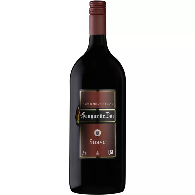Vinho Sangue De Boi Tinto Suave 1,5L
