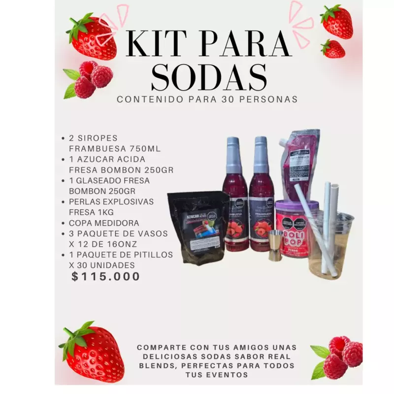 Kit Sodas Michelada - Frambuesa
