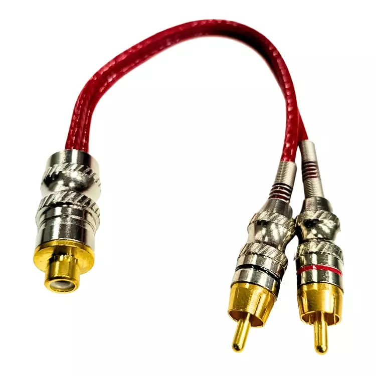 CABO MXT Y 2RCA MACHO/RCA FEMEA 25CM