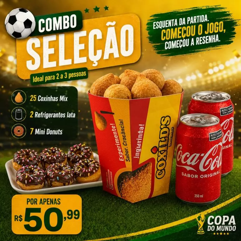 Combo Seleção + 2 latinhas