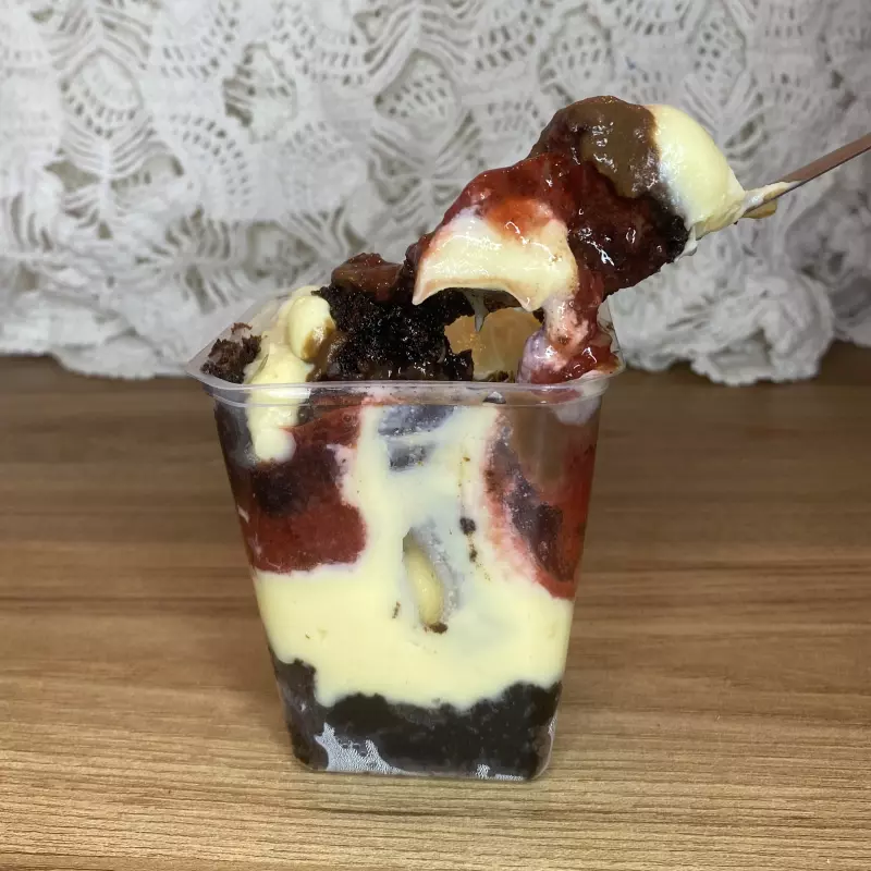 Brownie no pote