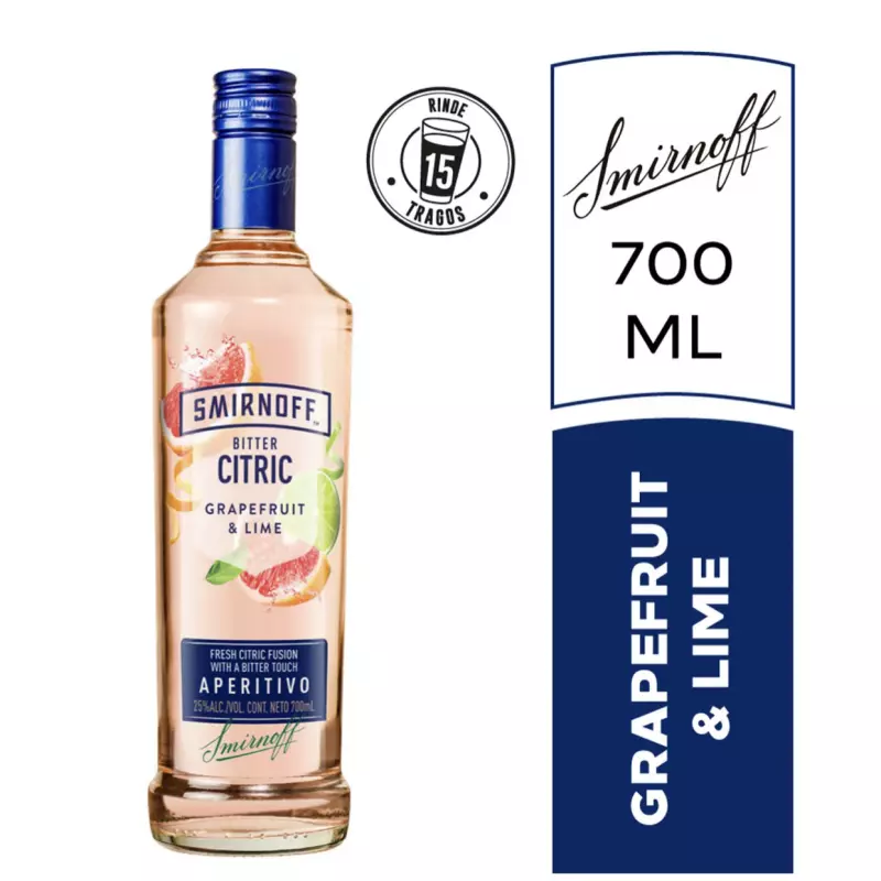 Smirnoff Bitter Citric 750cc