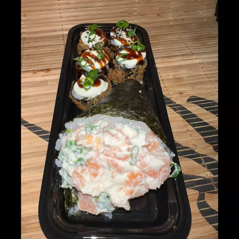 1 temaki + 5 hot-roll