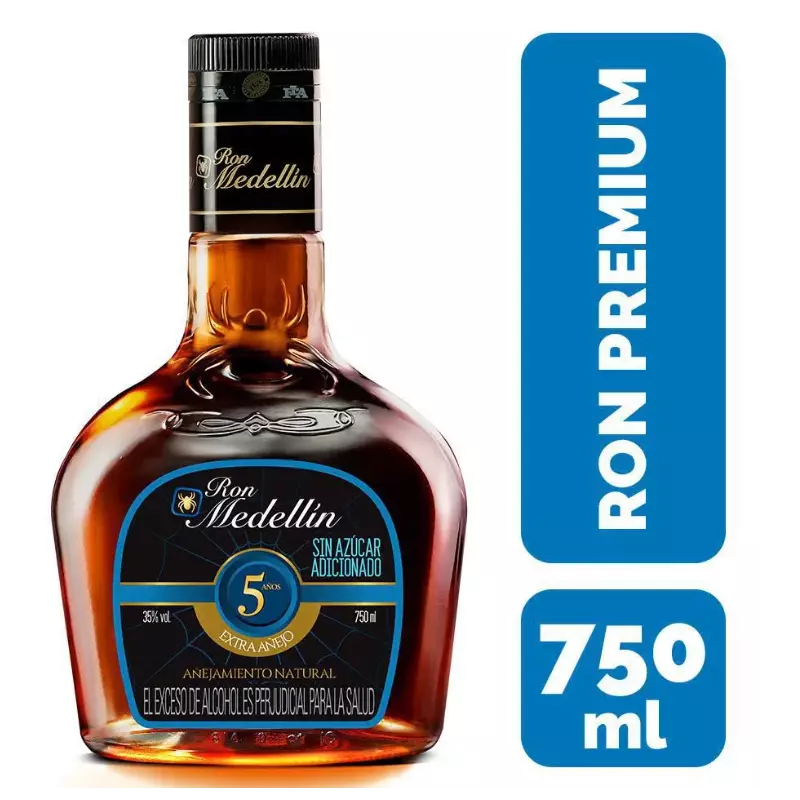 RON MEDELLIN 5 AÑOS 750 ML