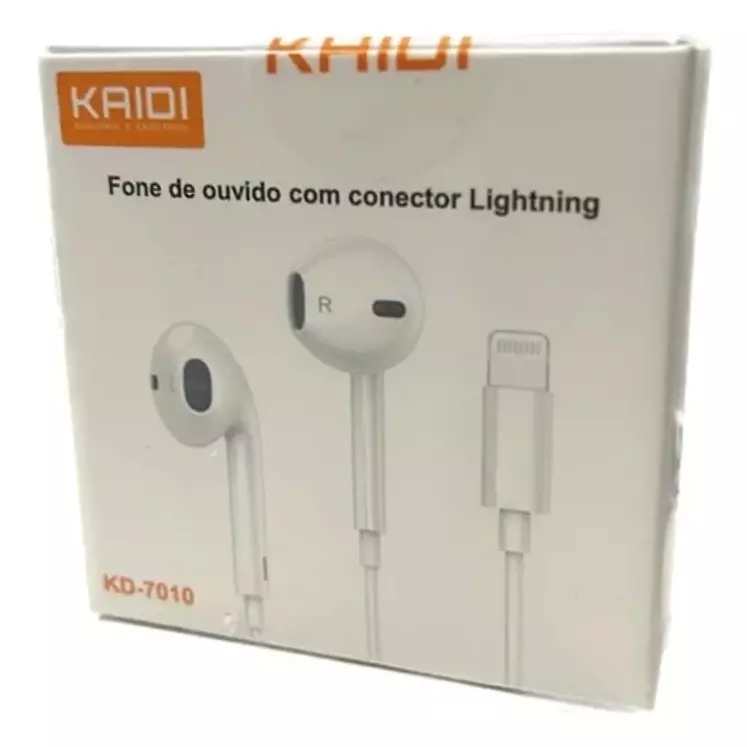 FONE C/FIO KAIDI LIGHTINING KD-7010