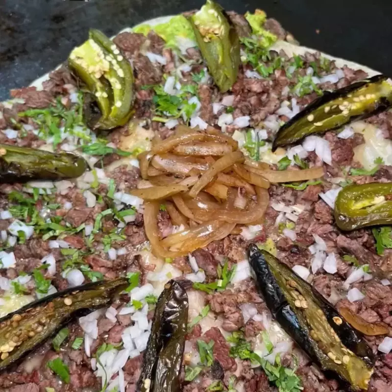 Pizza de asada