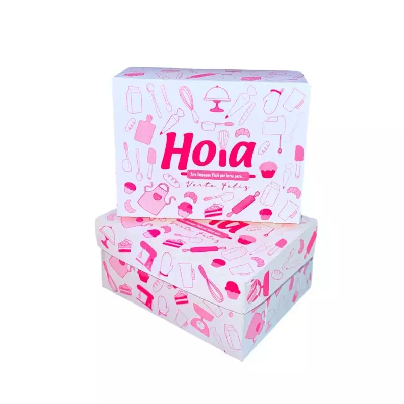 Cajas Hola Rosada