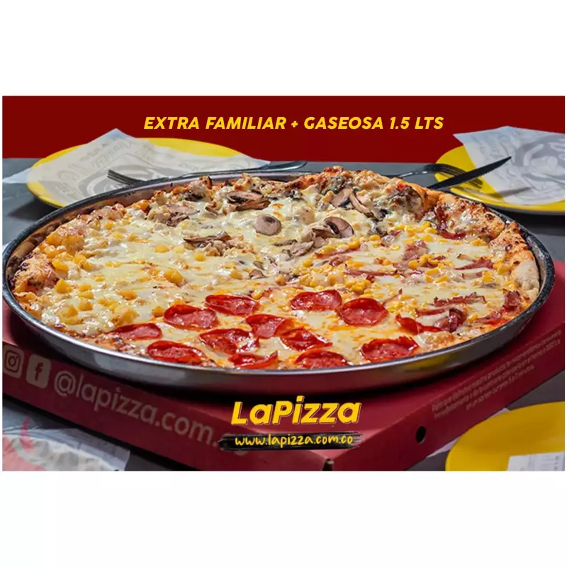 PROMO EXTRA 4 SABORES + GASEOSA