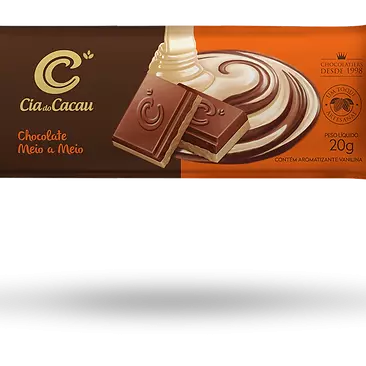 Cia do Cacau 70% meio a meio 20g