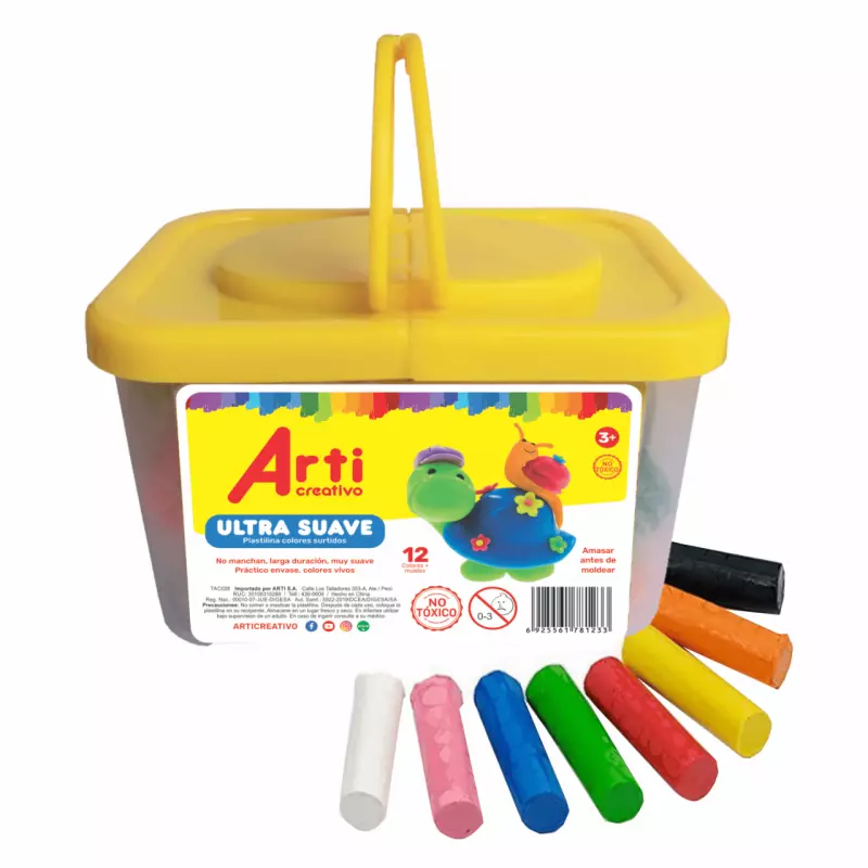 Plastilina Ultra Suave x 12