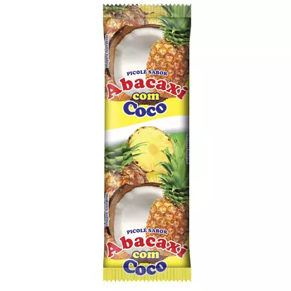Picolé de Abacaxi com coco