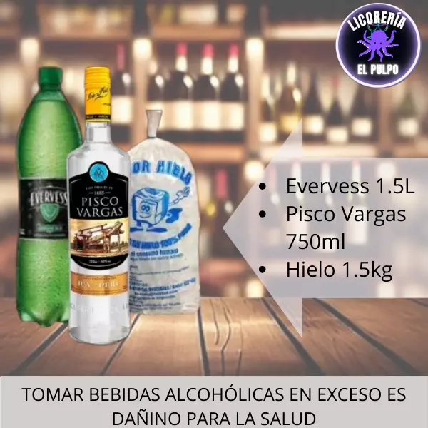 Pisco Vargas+Everes+hielo