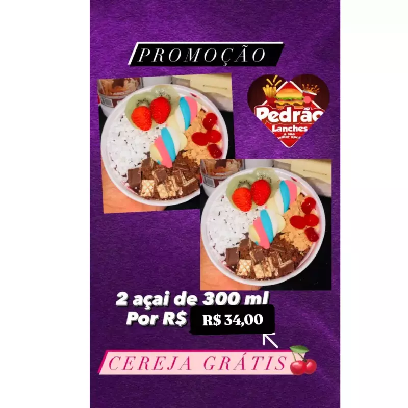 PROMOÇÃO AÇAI 300 ML