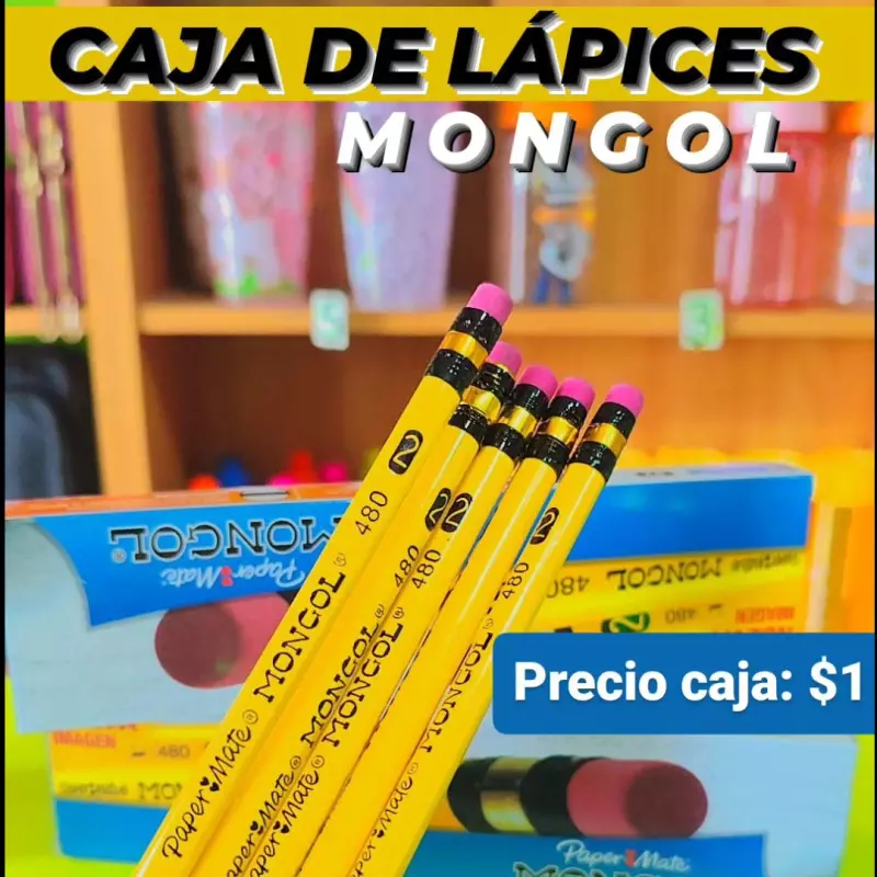Caja de lápices mongol