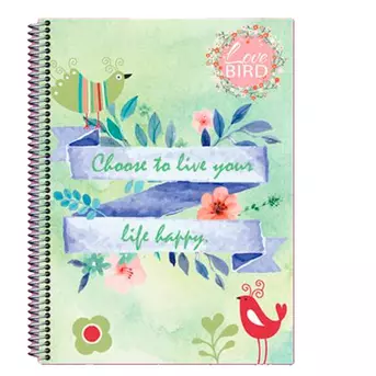 Caderno 20m  Love Bird