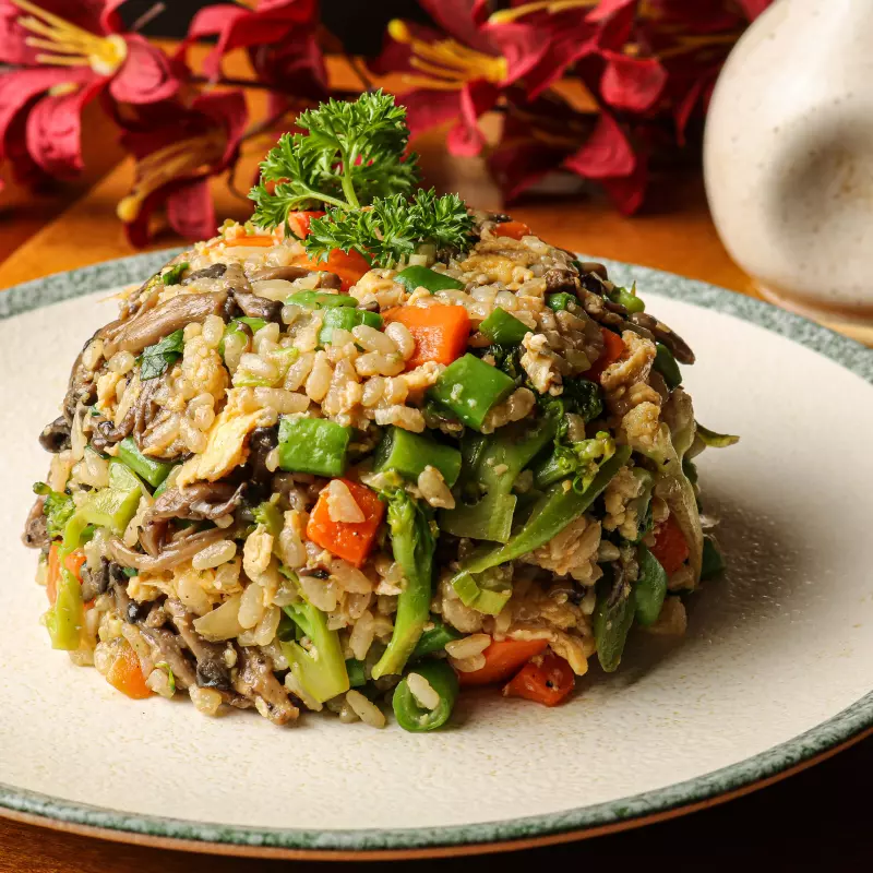 Risoto de Legumes e Shitaki Individu