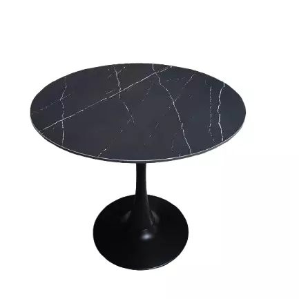 Mesa Tulip Neolith 70cm Negro