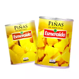 Piña esmeralda en trocitos/rodajas 565gr