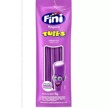 Fini tubes - uva 15 gramas