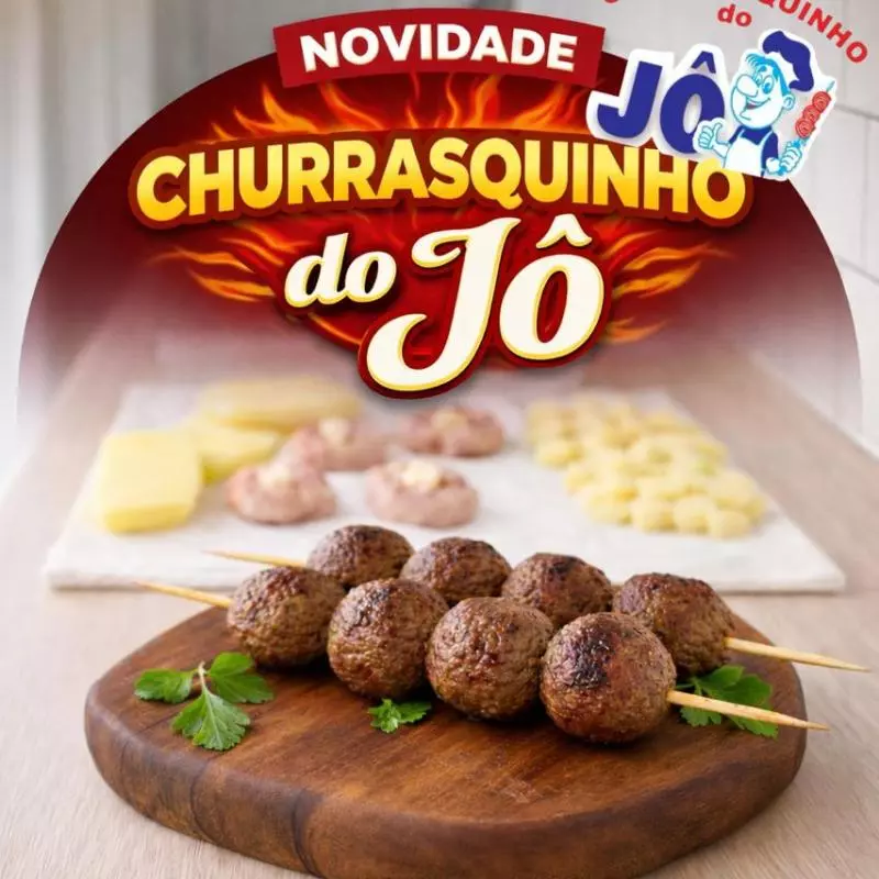 Espeto de Almôndega c/ Queijo