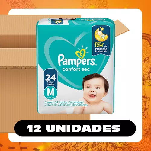Bulto Pampers Pañales M