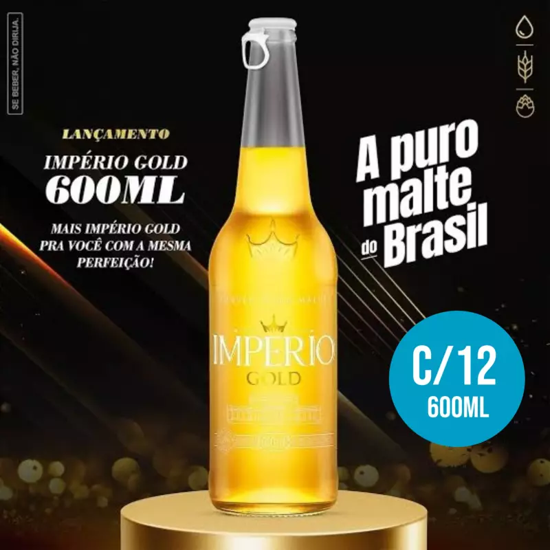 Caixa C/12 Império Gold de 600ml