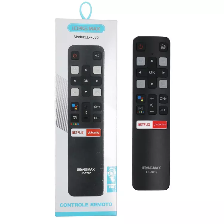 CONTROLE P/TV TCL LE-7685 COM DE VOZ