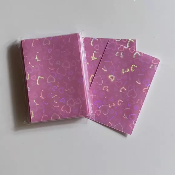 Sleeves rosadas holográficas