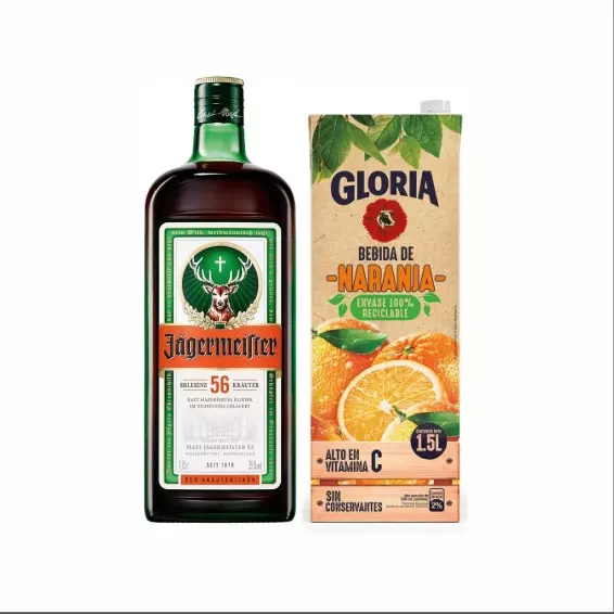 JAGERMEISTER 700ML + JUGO DE NARANJA