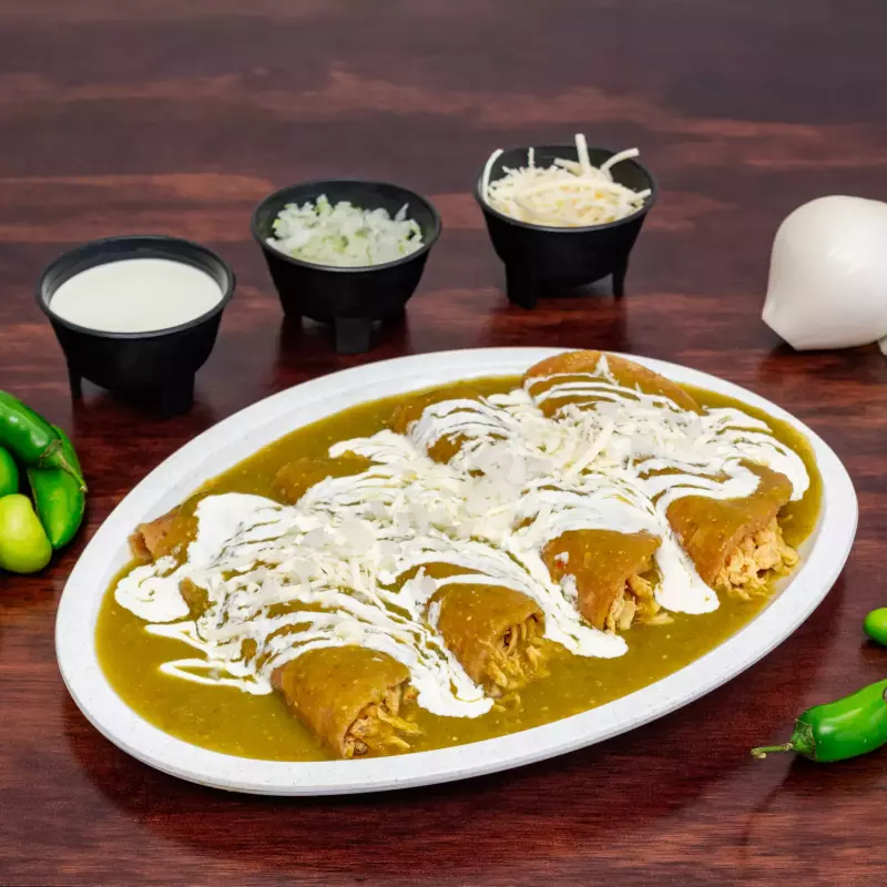 Enchiladas con pollo