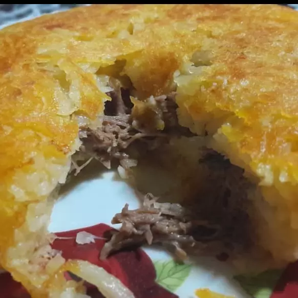 Batata Rostie Carne Desfiada 550g