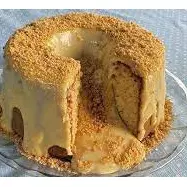Mini vulcão paçoca com doce de leite