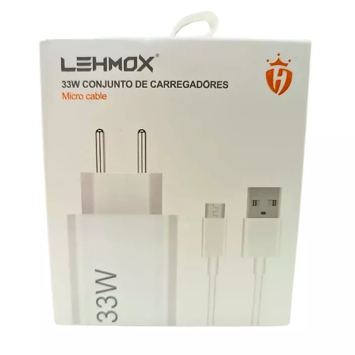 CARREGADOR LEHMOX 33W V8 LE-407