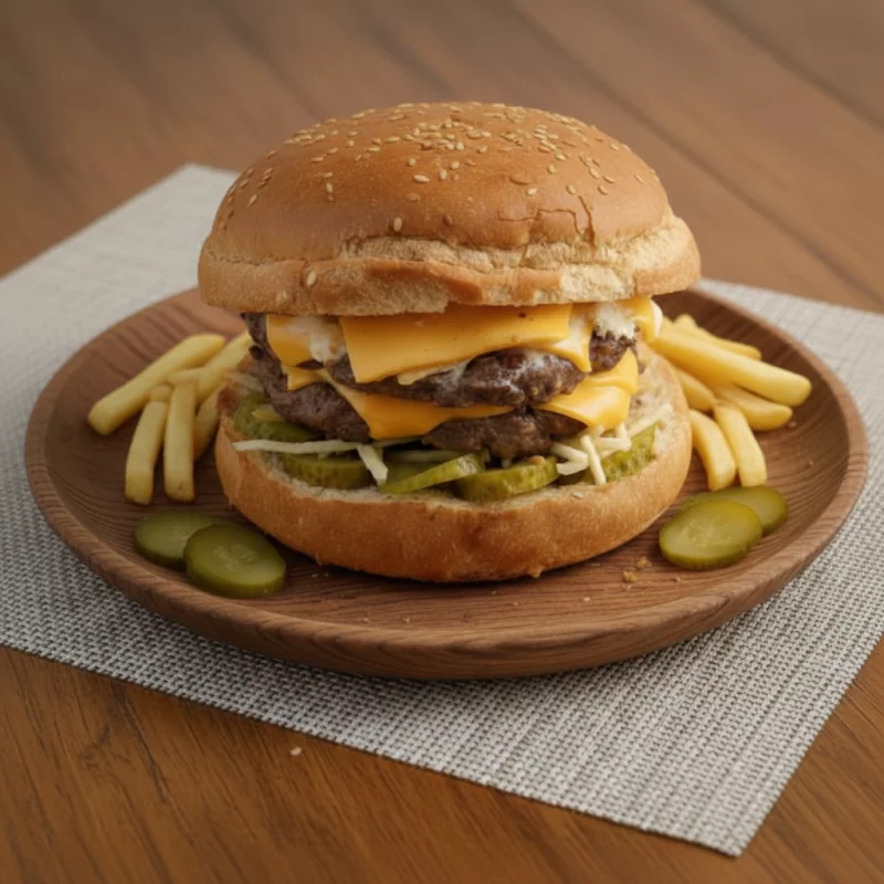 Smash burguer duplo + chips