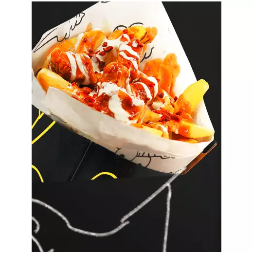 Chicken cruji fries