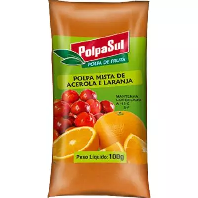 Polpa de Acerola/Laranja 100g POLPAS