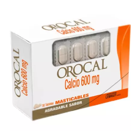 OROCAL 30 TABLETAS MASTICABLES LP
