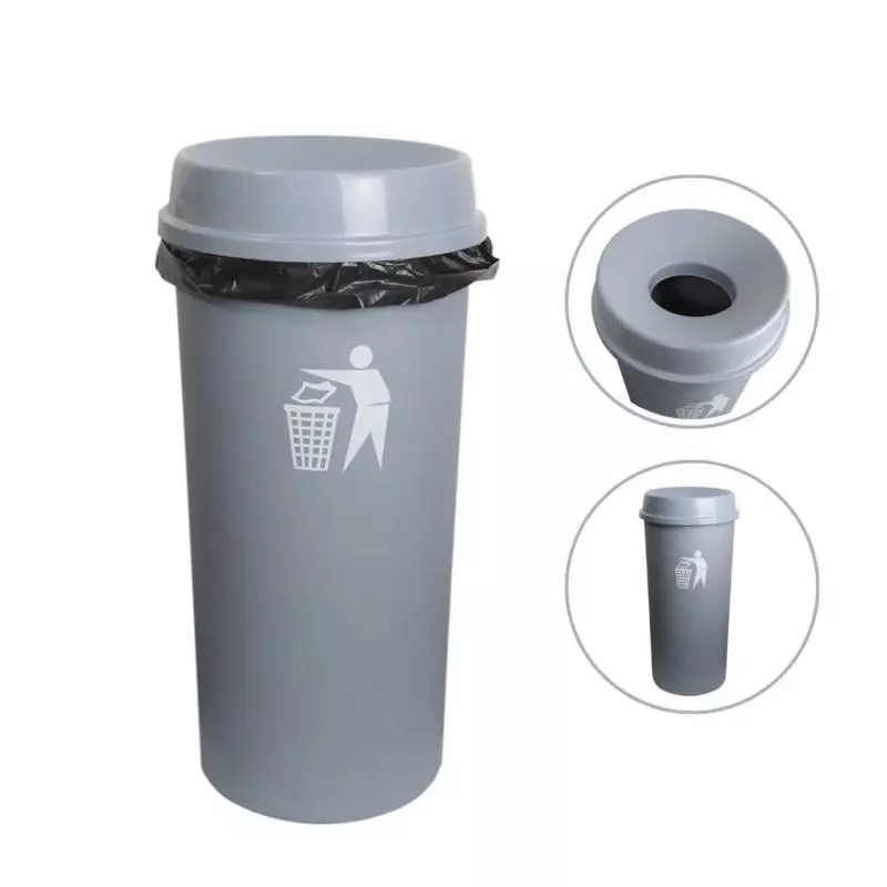 Cesto de Basura 80L-21G Tapa Embudo