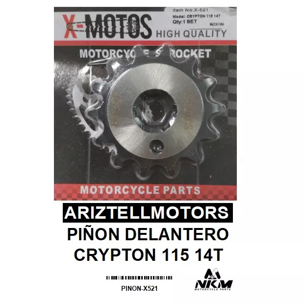 PIÑON DELANTERO CRYPTON 115 14T